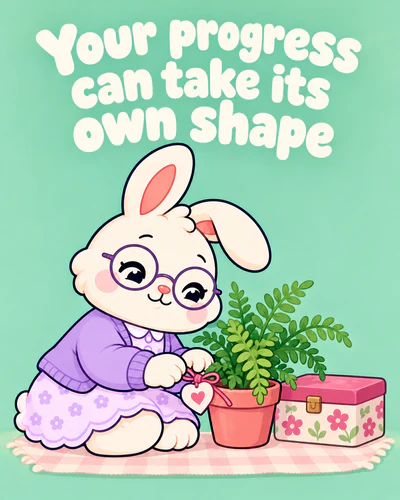 Your progress can take its own shape