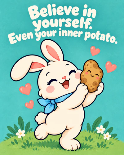 Believe in yourself. Even your inner potato.