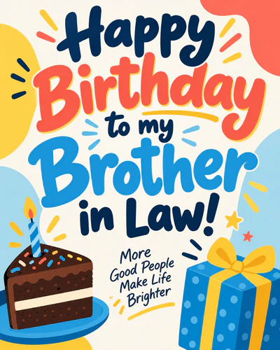 Birthday ecard for brother in law