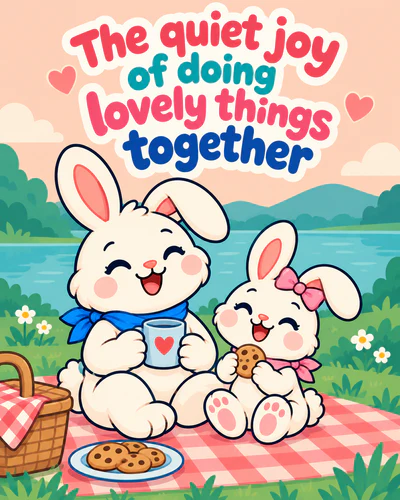 The quiet joy of doing lovely things together