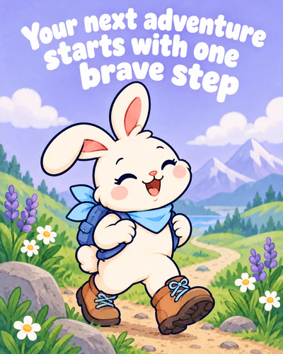 Your next adventure starts with one brave step