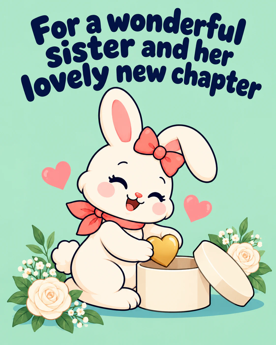 For a wonderful sister and her lovely new chapter