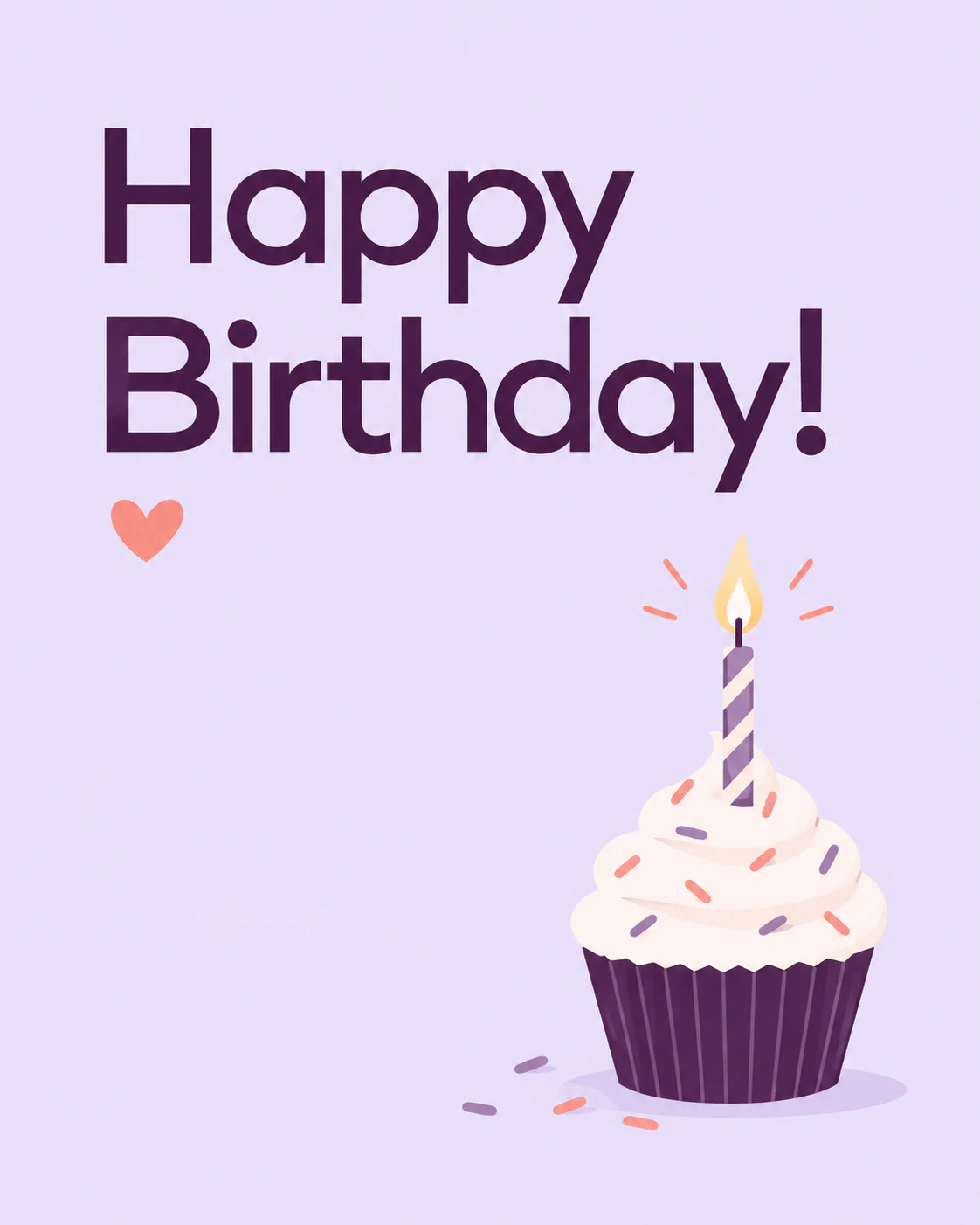 Interactive birthday ecard
