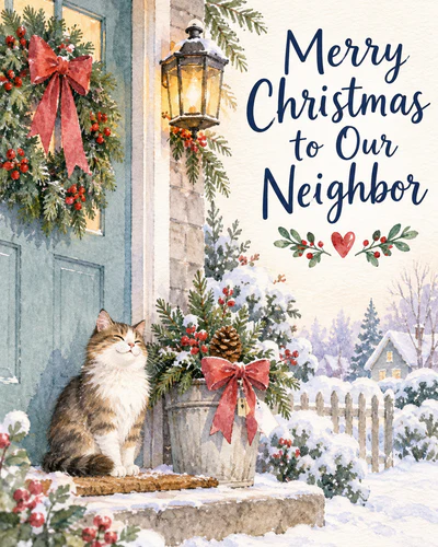 Christmas ecard for neighbor