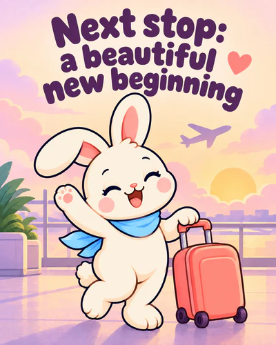 Next stop: a beautiful new beginning