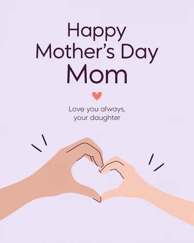 Mothers day ecard from daughter
