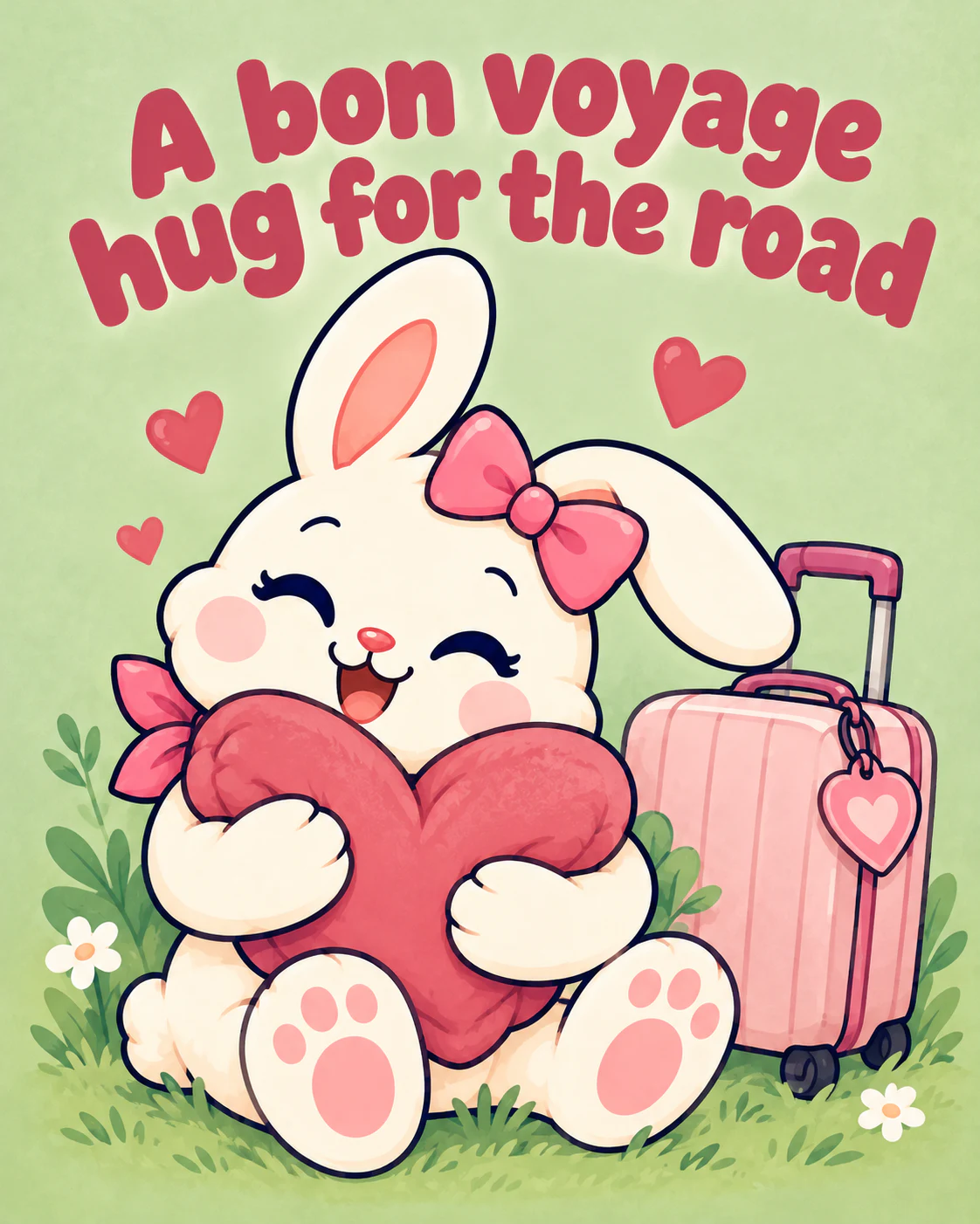 A bon voyage hug for the road