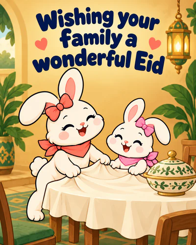 Wishing your family a wonderful Eid
