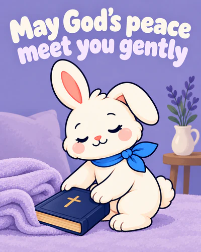 May God's peace meet you gently