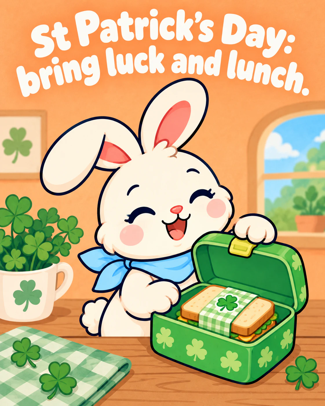 St Patrick’s Day: bring luck and lunch.