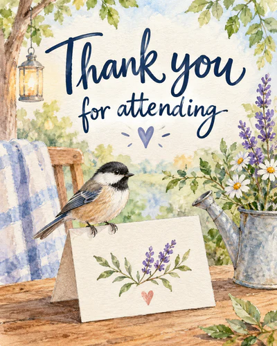 Thank you for attending ecard