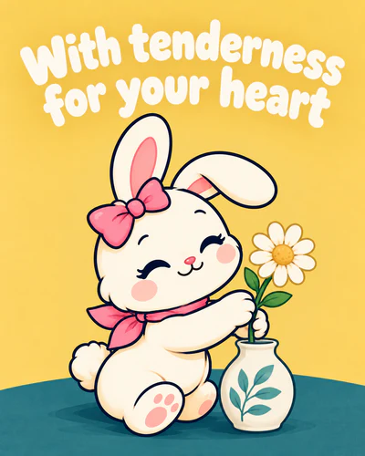 With tenderness for your heart