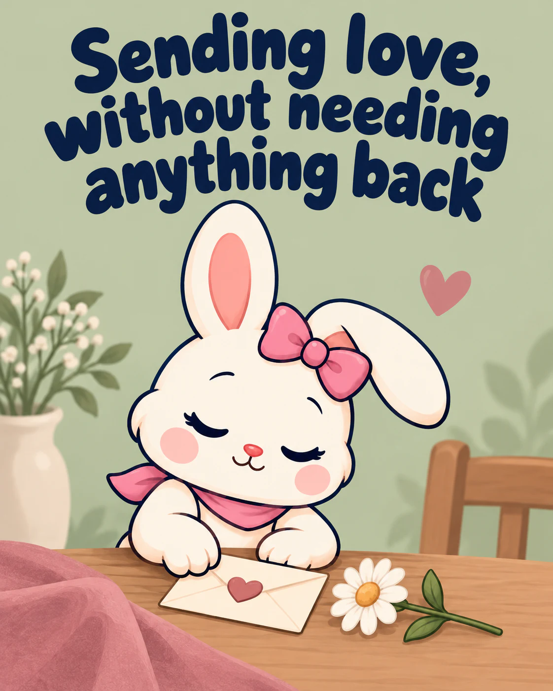 Sending love, without needing anything back