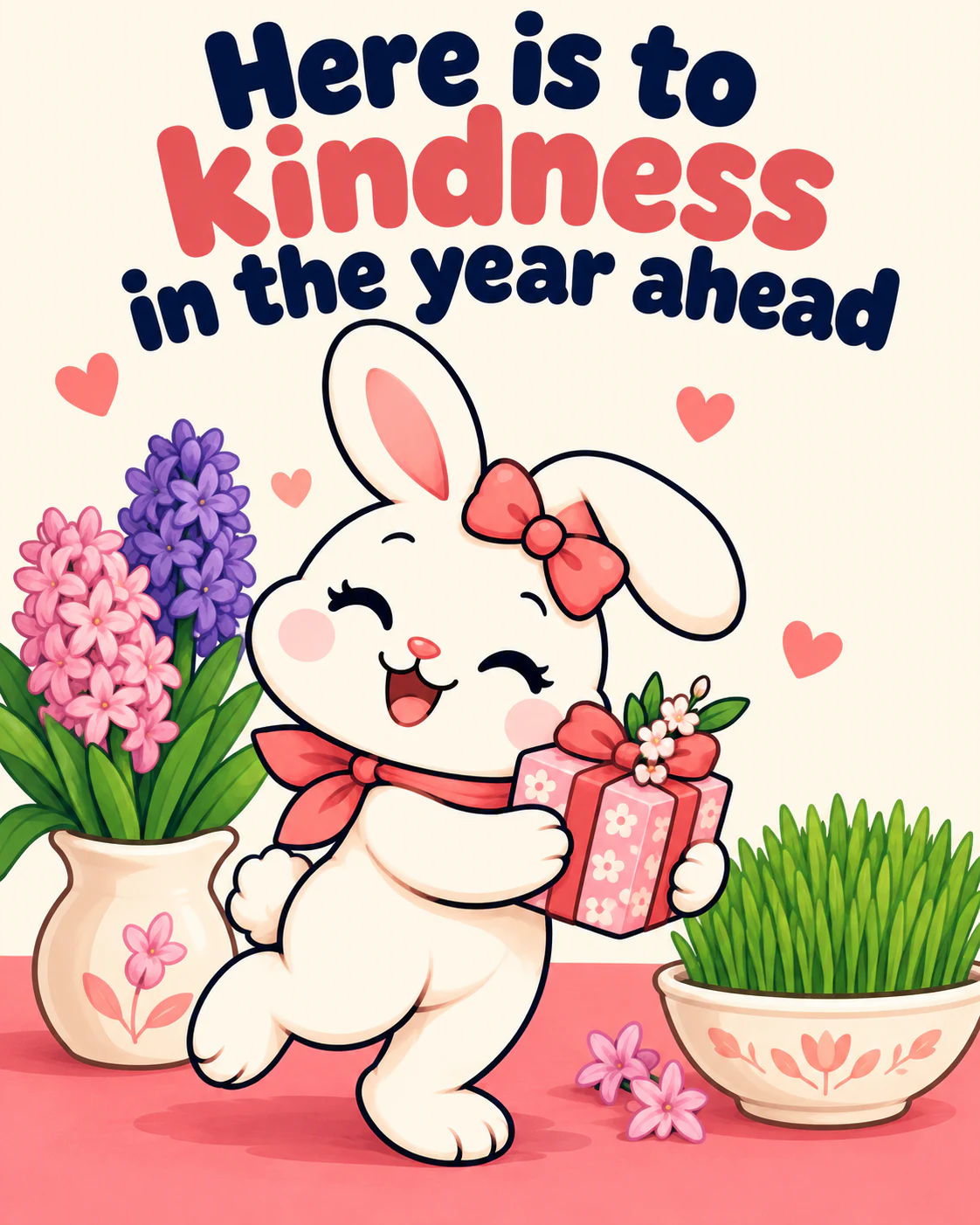 Here is to kindness in the year ahead