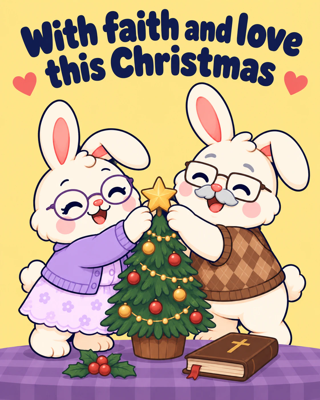 With faith and love this Christmas