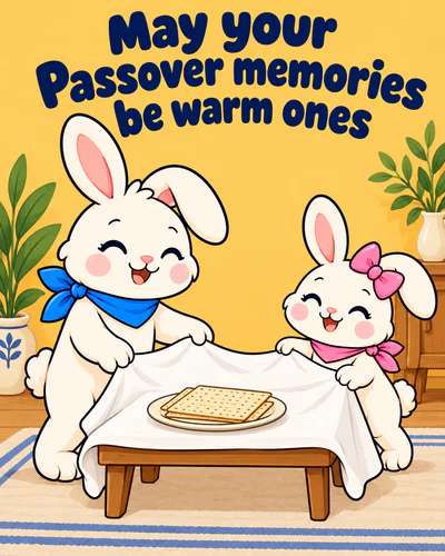 May your Passover memories be warm ones