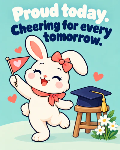 Proud today. Cheering for every tomorrow.