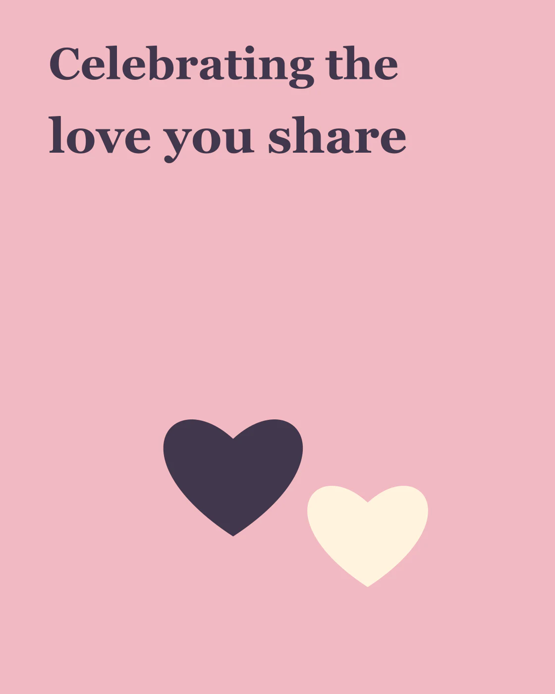 Celebrating the love you share