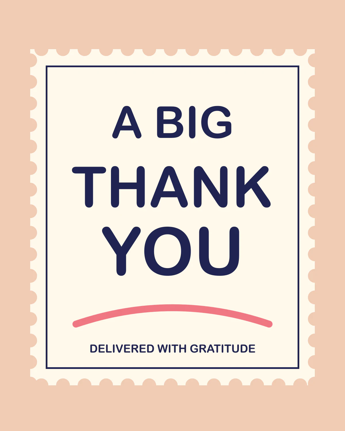 A big thank you