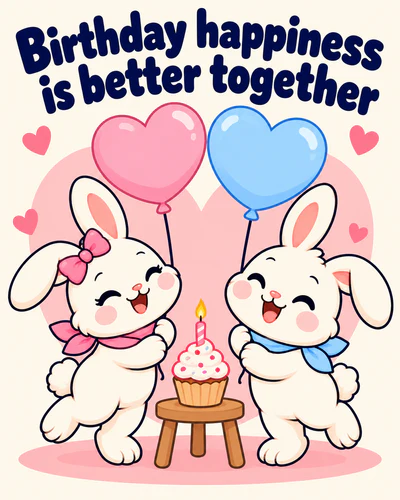 Birthday happiness is better together