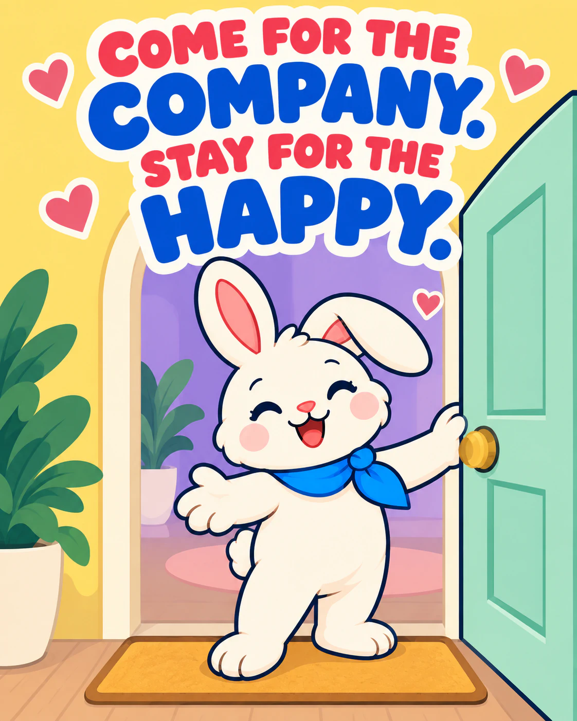 COME FOR THE COMPANY. STAY FOR THE HAPPY.