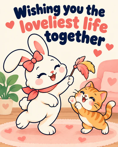 Wishing you the loveliest life together