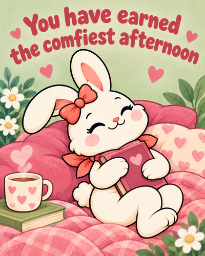 You have earned the comfiest afternoon