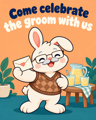 Come celebrate the groom with us