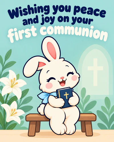 Wishing you peace and joy on your First Communion