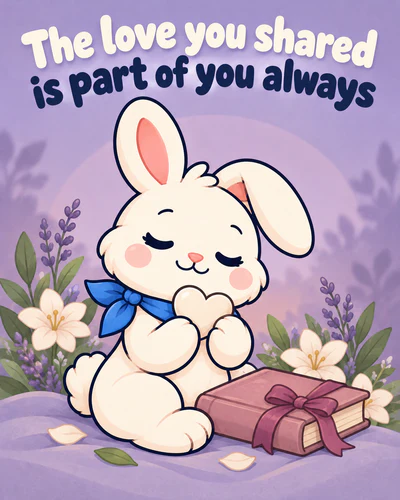 The love you shared is part of you always