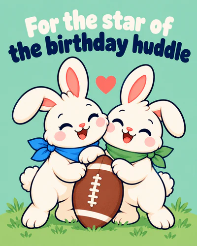 For the star of the birthday huddle