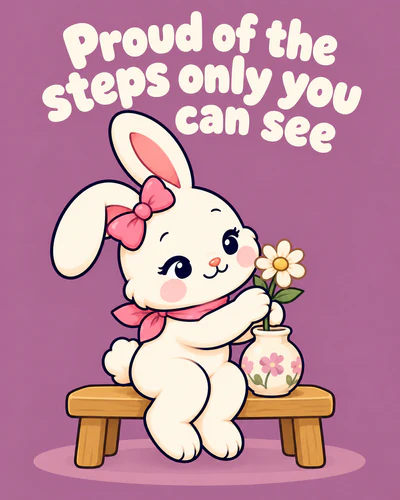 Proud of the steps only you can see