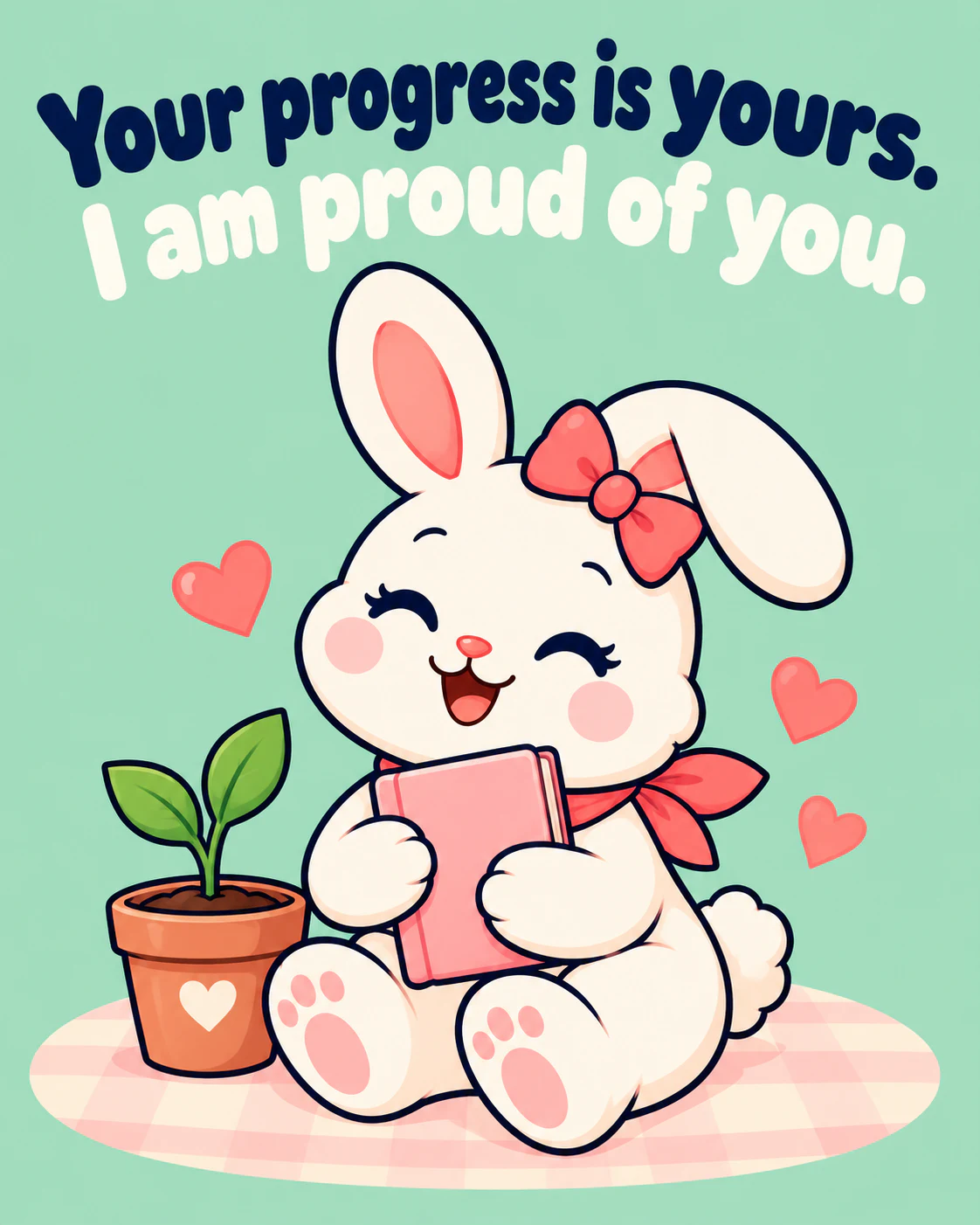 Your progress is yours. I am proud of you.