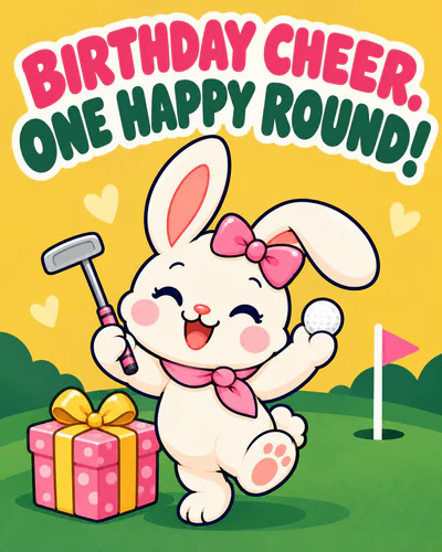 BIRTHDAY CHEER. ONE HAPPY ROUND!
