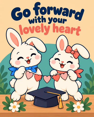 Go forward with your lovely heart