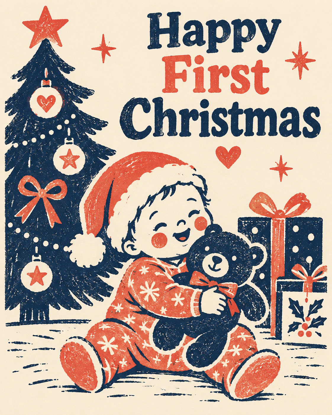 First Christmas ecard