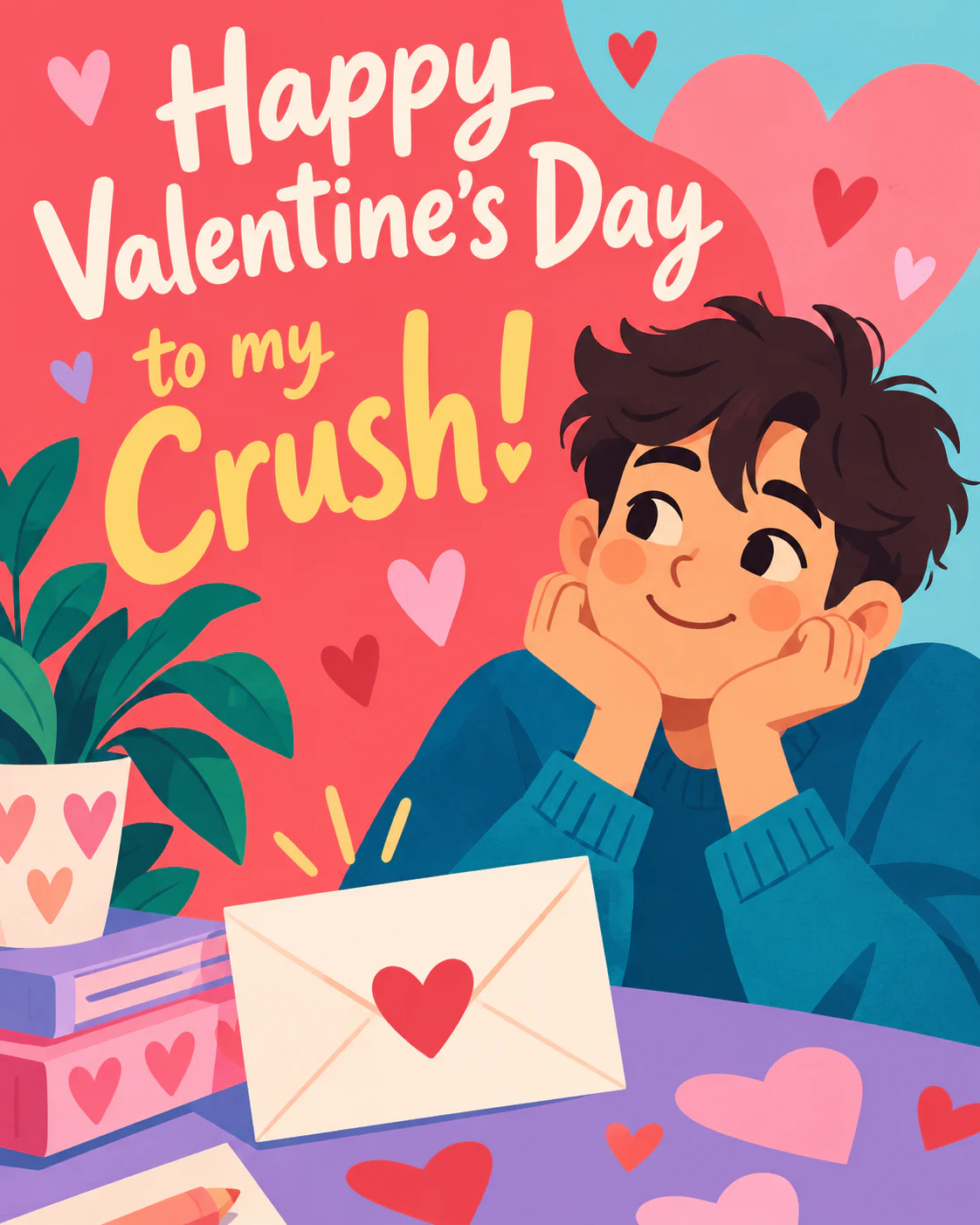 Valentines day ecard for crush