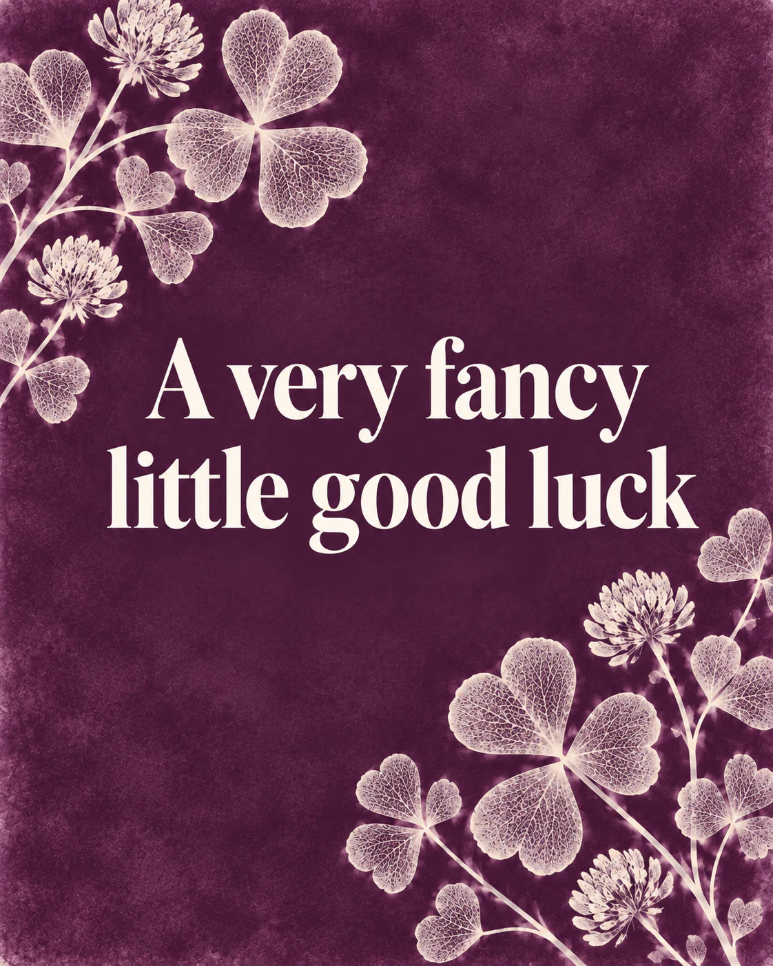 A very fancy little good luck