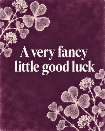 A very fancy little good luck