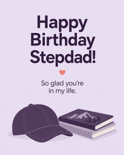 Birthday ecard for stepdad