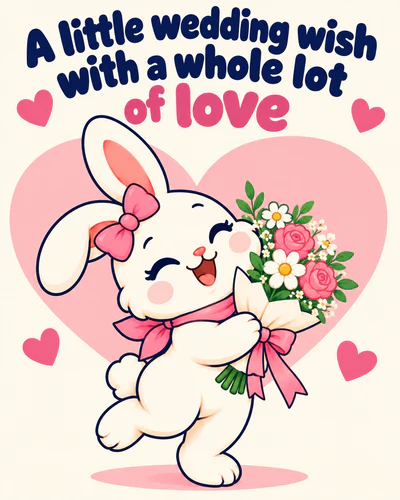 A little wedding wish with a whole lot of love
