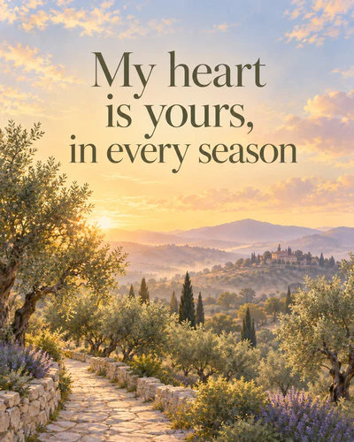 My heart is yours, in every season