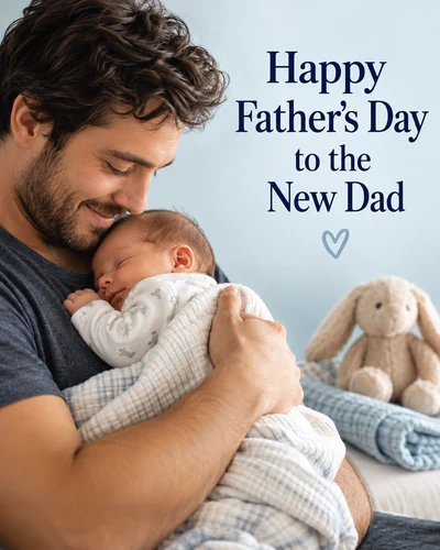 Fathers day ecard for new dad