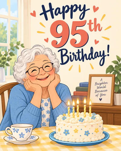 95th birthday ecard