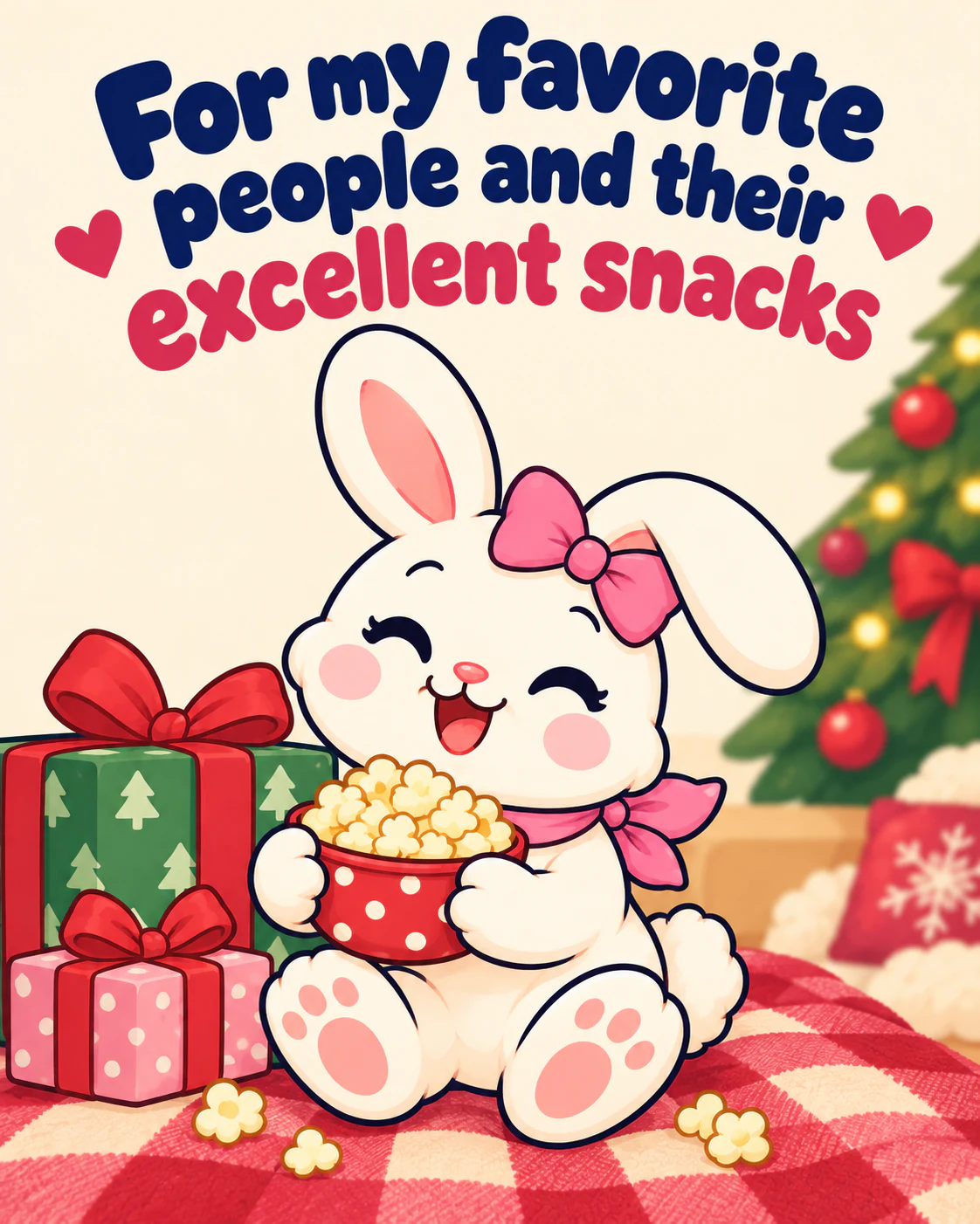 For my favorite people and their excellent snacks