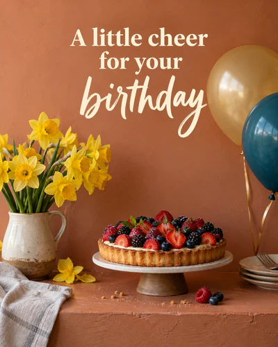 A little cheer for your birthday