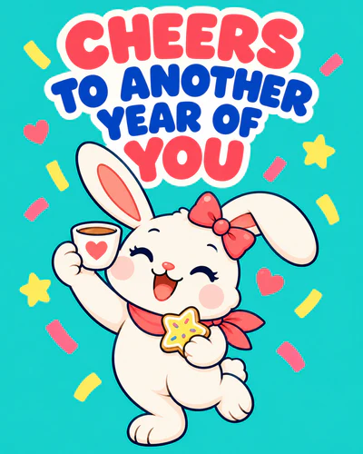 CHEERS TO ANOTHER YEAR OF YOU