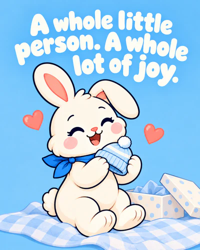 A whole little person. A whole lot of joy.