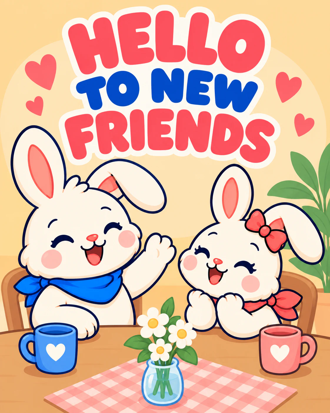 HELLO TO NEW FRIENDS