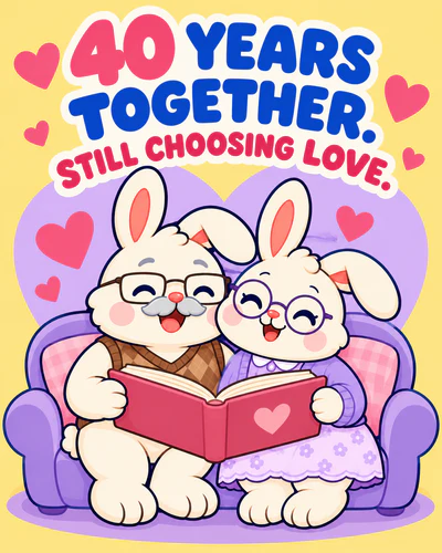 40 YEARS TOGETHER. STILL CHOOSING LOVE.